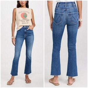 MOTHER The Hustler Ankle Fray Jeans in Grasping At Straws